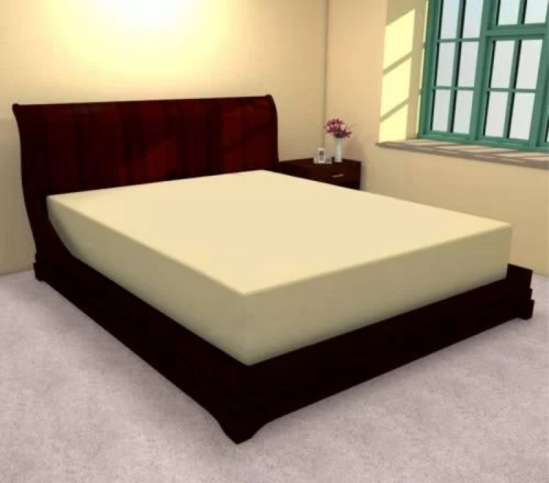 Cearceaf de pat cu elastic din bumbac, 180x210 cm (galben) Ralex Pucioasa