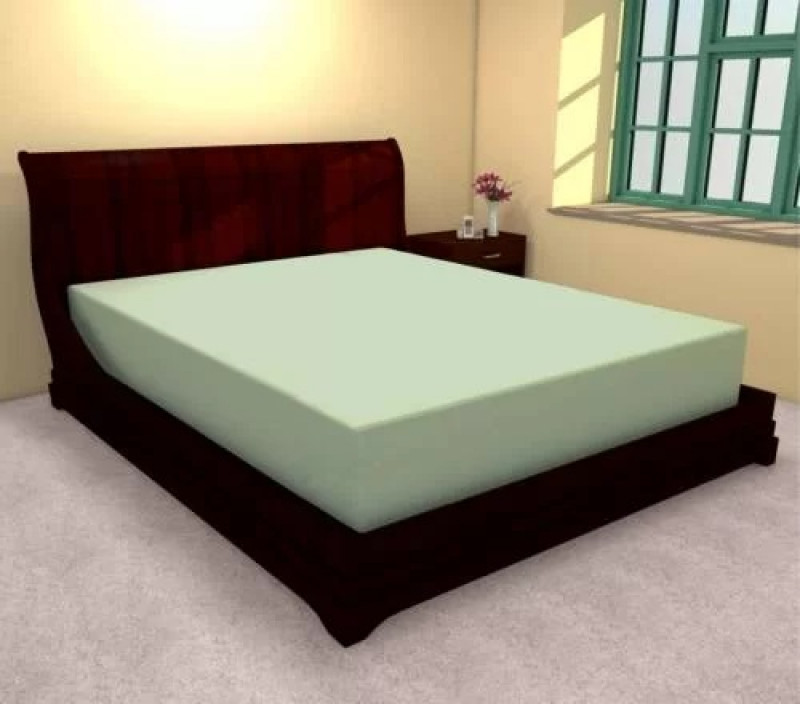 Cearceaf de pat cu elastic din bumbac, 180x210 cm (verde) Ralex Pucioasa