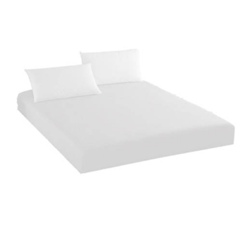 Cearceaf de pat din bumbac cu elastic, 180x210 cm cu 2 fete de perna, Ralex Pucioasa