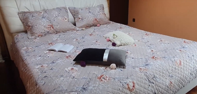 Cuvertura de pat din bumbac pentru pat dublu, 2 persoane, cu 3 piese - Zina