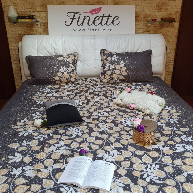 Cuvertura moderna de pat matrimonial din bumbac pentru pat dublu, 2 persoane