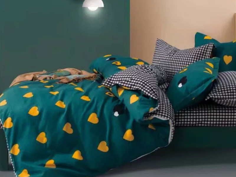 Lenjerie de pat bumbac finet, pentru 2 persoane, cu 4 piese, L'atelier Creatif Pucioasa - Katty