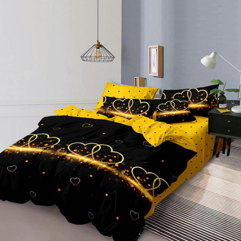 Lenjerie de pat din bumbac, ELVO, pentru 2 persoane, 4 piese, Ralex Pucioasa - Vanesa