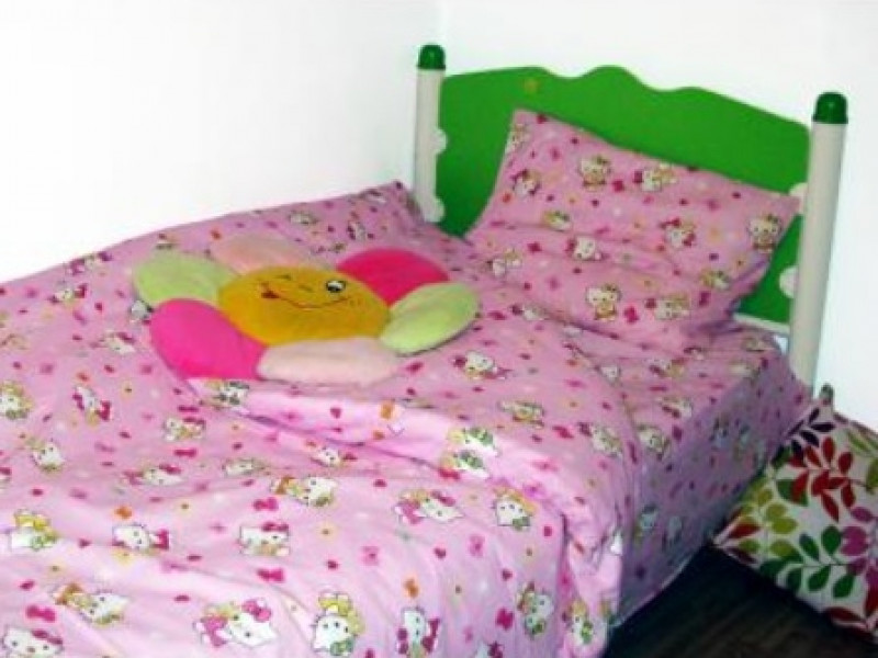 Lenjerie de pat pentru copii, 1 persoana, din bumbac 100%, Armonia Textil - Lisa