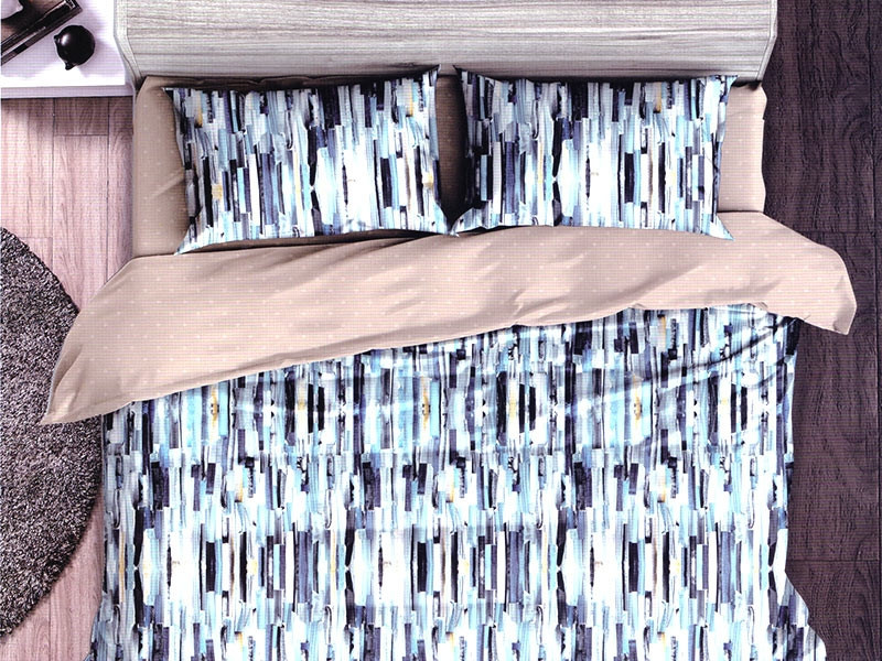 Lenjerie de pat bumbac finet, cu 6 piese, pentru 2 persoane, L'atelier Creatif Pucioasa - Molly