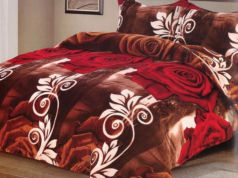 Lenjerie de pat Cocolino, pentru 2 persoane, cu 4 piese, Angel home textiles - Semida