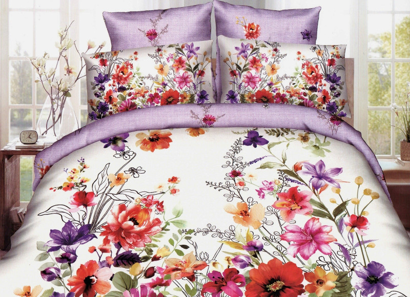 Lenjerie de pat Digital Print, Ralex Pucioasa, 2 persoane - Spring flowers