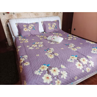 Cuvertura moderna de pat matrimonial din bumbac pentru pat dublu, 2 persoane, cu 3 piese - Elena