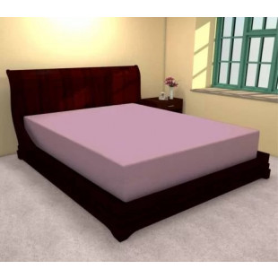 Cearceaf de pat cu elastic din bumbac, 180x210 cm (roz) Ralex Pucioasa