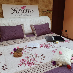 Cuvertura moderna de pat matrimonial din bumbac pentru pat dublu, 2 persoane
