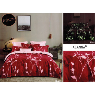 Lenjerie de pat fluorescenta, pentru 2 persoane cu 4 piese, Ralex Pucioasa - Naomi