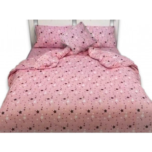Lenjerie de pat matrimonial, din bumbac 100% neted, pentru 2 persoane, cu 4 piese Armonia Textil - Lisa