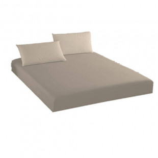 Set cearceaf de pat cu elastic din bumbac, 160x200 cm cu 2 fete de perna 50x70 cm, Ralex Pucioasa